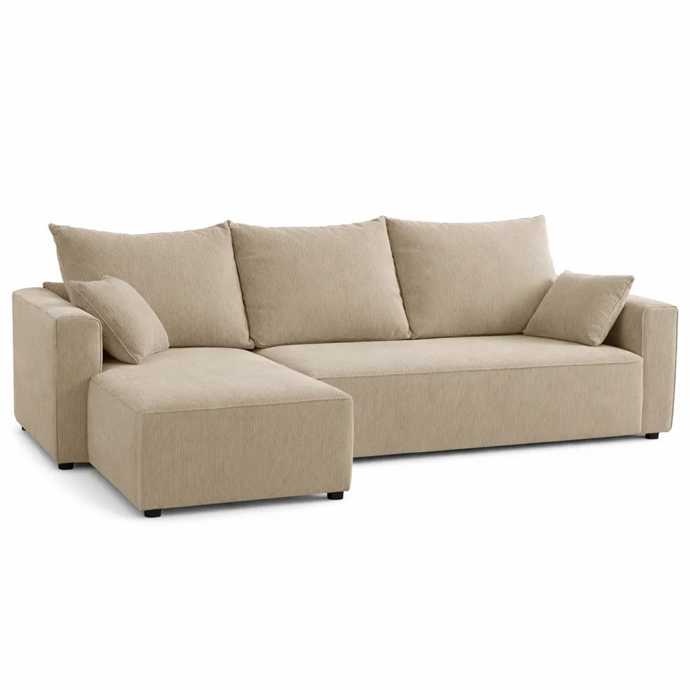 Canapé d’angle convertible avec rangement